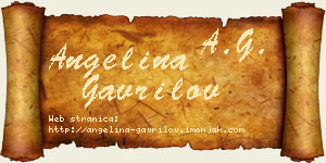 Angelina Gavrilov vizit kartica